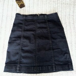 Free people black mini skirt